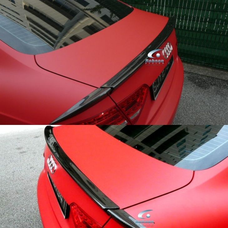 Audi A6 premium Carbon Fiber Rear Boot Spoiler - Image 2