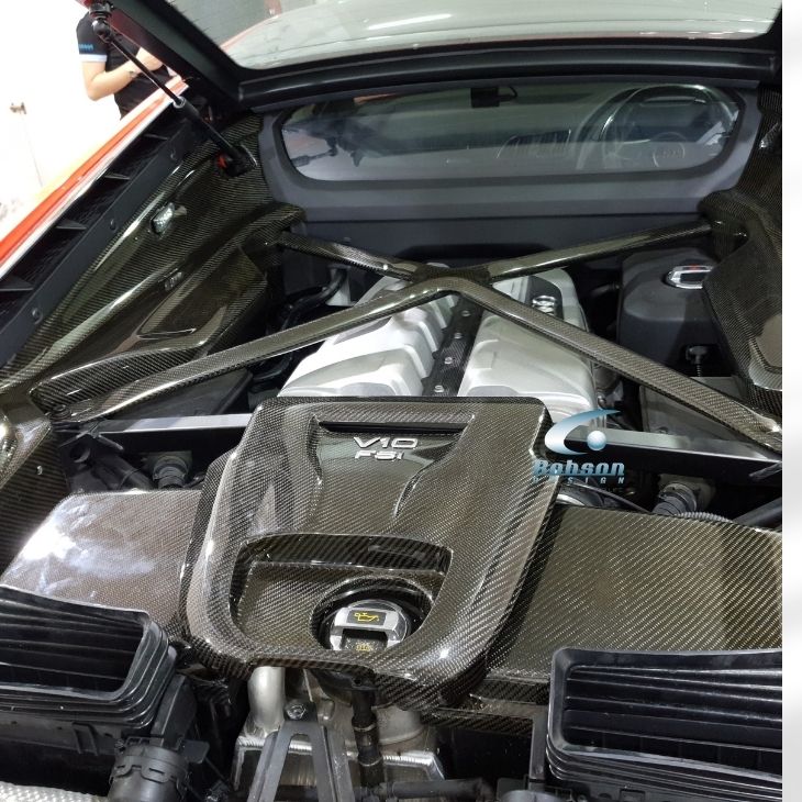 Audi R8 V10 Premium Carbon Fiber Engine Cover*3pcs* 2020-2024 (core exchange required)