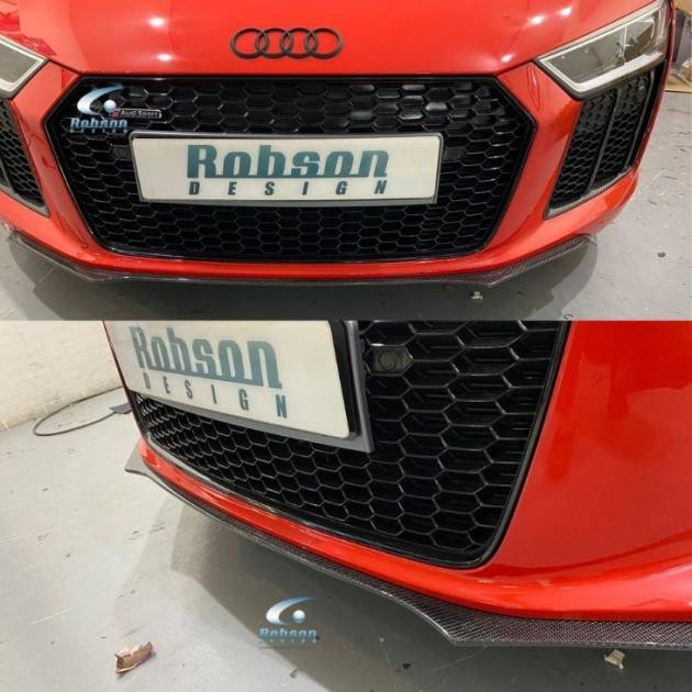 Audi R8 V10  Premium Carbon Fiber Front Bumper Lip 2020-2024 (core exchange required)