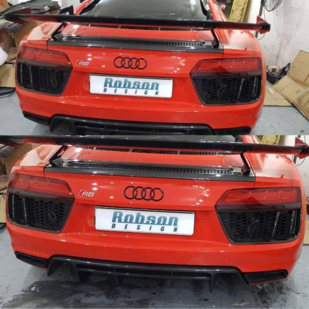 Audi R8 V10  Premium Carbon Fiber Rear Air Vent Cover 2020-2024 (core exchange required)