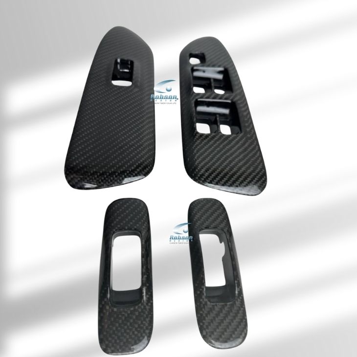 Mitsubishi Evo 8/9 Carbon Fiber Power Window Panels *4pcs* (core exchange required) - Image 3