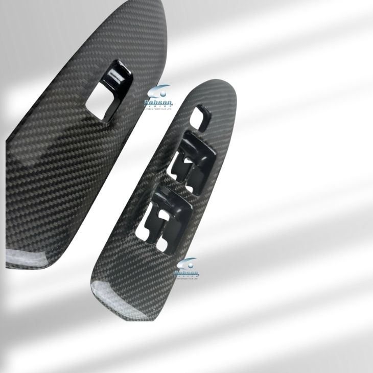 Mitsubishi Evo 8/9 Carbon Fiber Power Window Panels *4pcs* (core exchange required) - Image 2