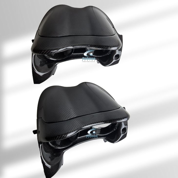 Mitsubishi Evo X 2008-2015 Carbon Fiber Meter Panel Trim With Ring *3pcs* (core exchange required) - Image 2