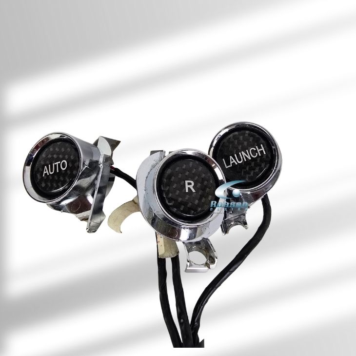 Ferrari California F149 Premium Plain Carbon Fiber Gear Buttons *3pcs* 2011-2015(core exchange required)