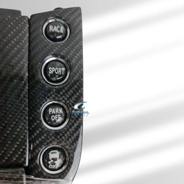 Maserati GranTurismo Mc Stradale Premium Carbon Fiber Traction Control Switch Panel With Buttons*5pcs* (core exchange required)