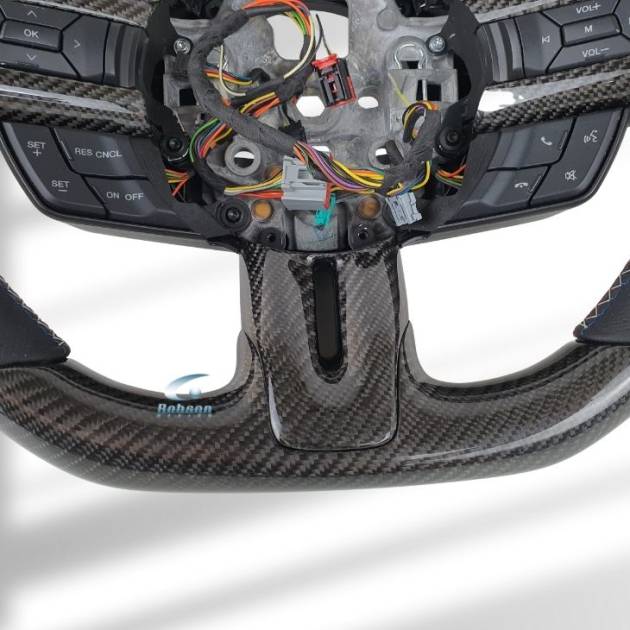 Ford Mustang Genuine Carbon Fiber Steering Wheel Switches Cover *3pcs*(core exchange required)