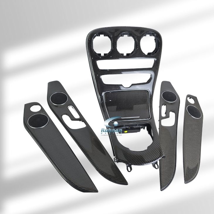 Mercedes Benz C Class W205 GLC Genuine Carbon Fiber Interior Panel Trims *6pcs*2014-2021(core exchange required) - Image 2
