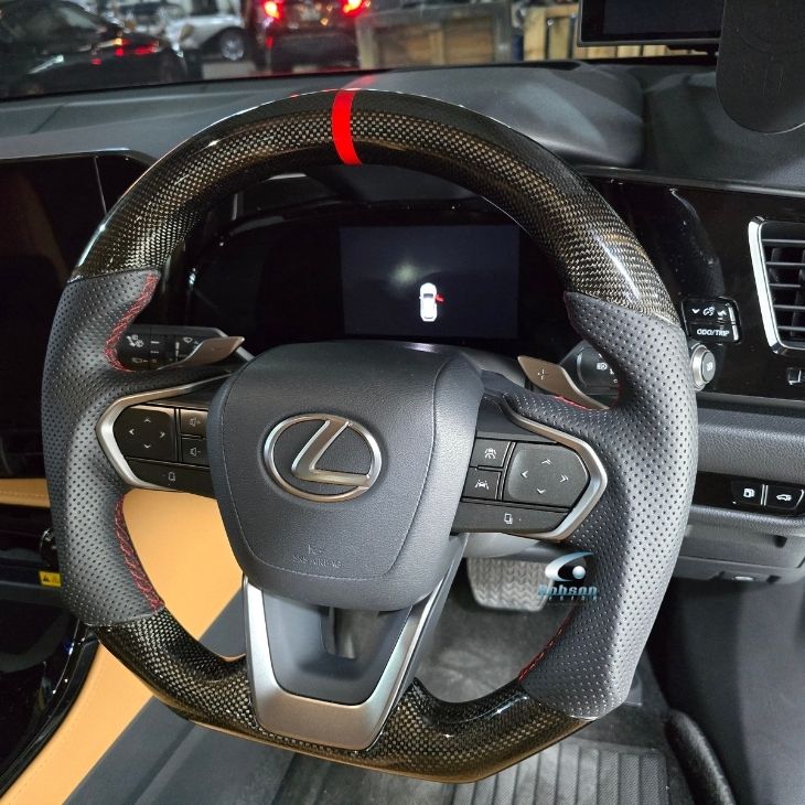 LEXUS NX250 NX350 NX350h 2023 to 2025 carbon Fiber Steering Wheel (core exchange required) - Image 2