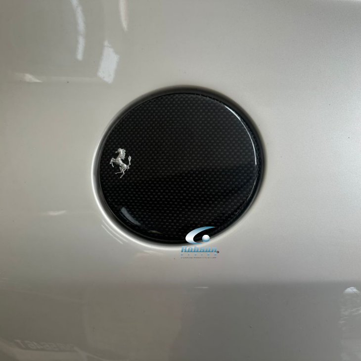 Ferrari FF Customized Carbon Fiber Fuel Cap Cover - Image 2