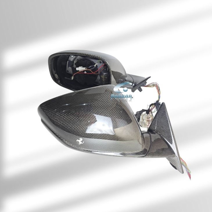 Ferrari FF 2011-2016 Genuine plain Carbon Fiber Side Mirror Cover 4pcs set (core exchange required) - Image 3