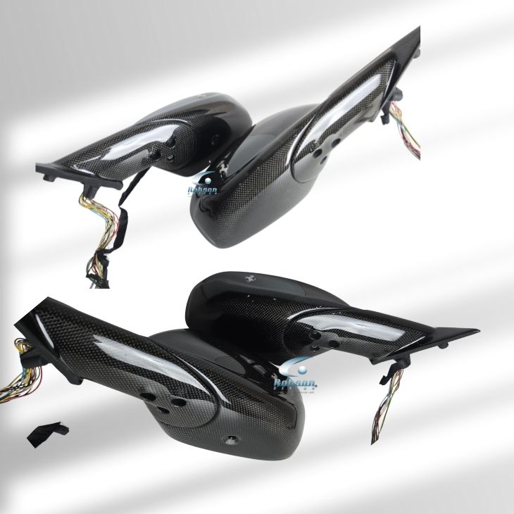 Ferrari FF 2011-2016 Genuine plain Carbon Fiber Side Mirror Cover 4pcs set (core exchange required) - Image 2