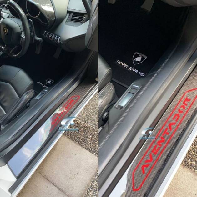 Lamborghini Aventador LP700/LP740/LP750/LP770 Premium Carbon Fiber Customized  Door Sill Plate (core exchange required)