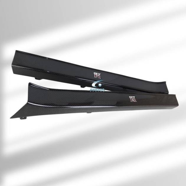 Nissan GTR-35 Premium Carbon Fiber Door Step Plate 2006-2015 (core exchange required)