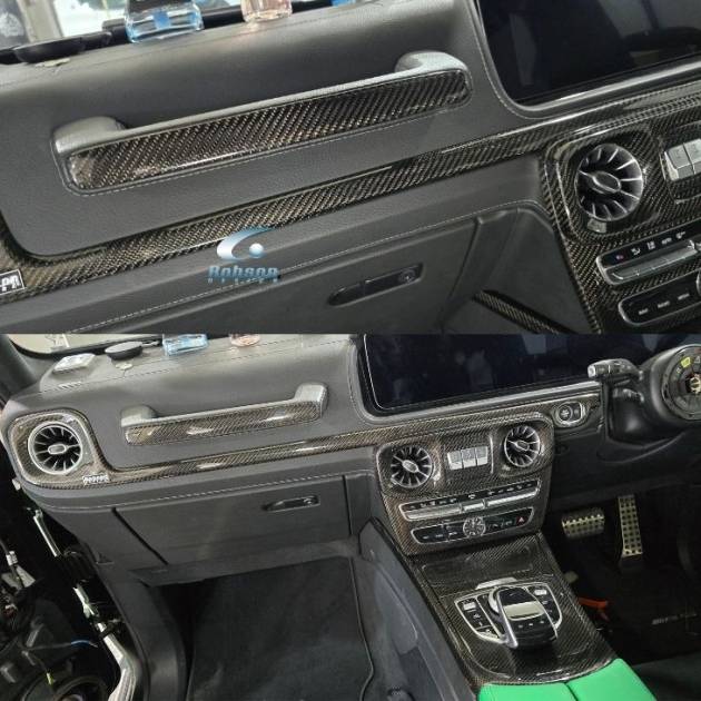 Mercedes Benz G63 G Wagen Genuine Carbon Fiber Dash Panel Trim *3pcs* 2018-2025(core exchange required)