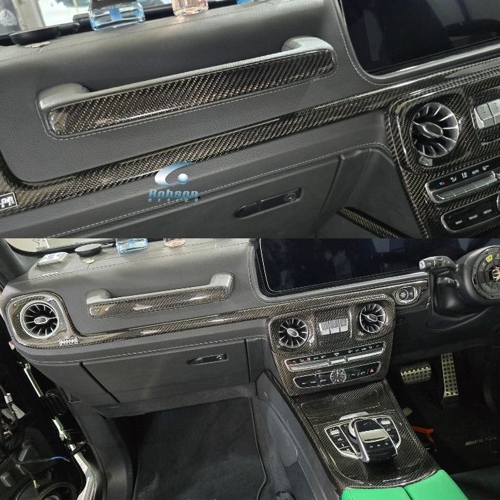 Mercedes Benz G63 G Wagen Genuine Carbon Fiber Dash Panel Trim *3pcs* 2018-2025(core exchange required)