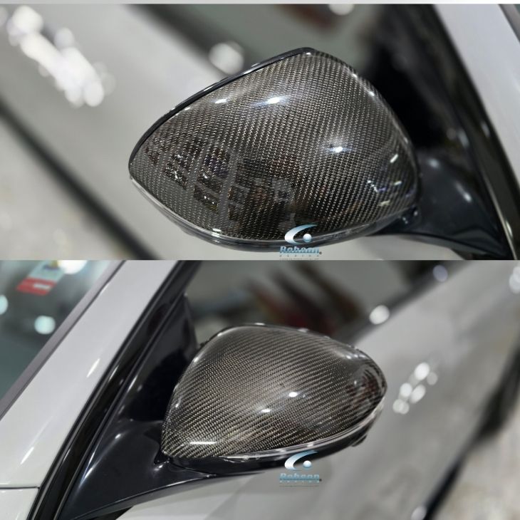 Mercedes Benz E class W214, GLC X254, CLE C236, C class W206 S class W223 (23-26)Premium Carbon Fiber Side Mirror Cover *2 pcs* (core exchange required) - Image 2