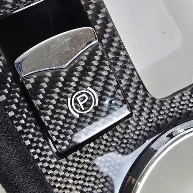 Maserati Quattroporte 2008-2013 Premium Carbon Fiber automatic parking indicator button (core exchange required)