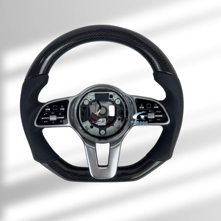 Mercedes Benz W118 W167 W177 W205 W253 W293 2020-2025 carbon Fiber Steering Wheel (core exchange required) - Image 5