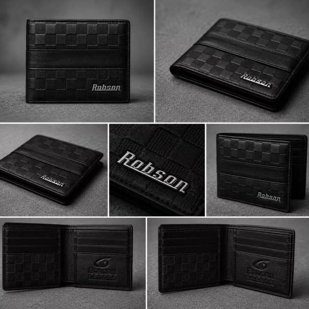 Robson Signature Carbon Fiber Genuine Leather Wallet