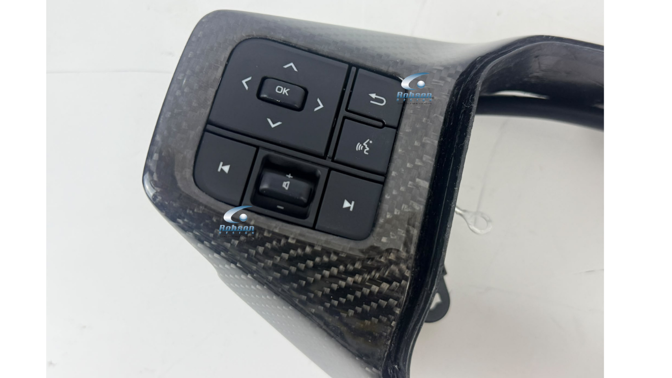 Toyota Rava Carbon Fiber Steering Wheel Switch Panel 1pc (core exchange required) - Image 4
