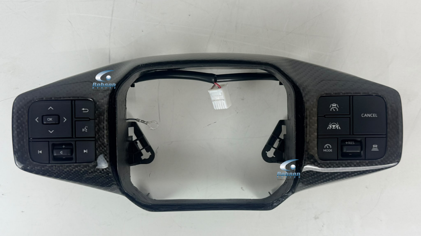 Toyota Rava Carbon Fiber Steering Wheel Switch Panel 1pc (core exchange required)